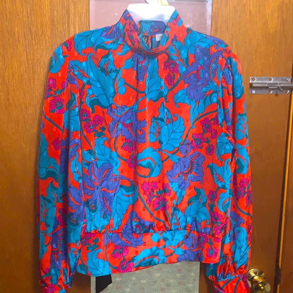 Vintage Amanda floral blouse